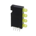 5680203333F - LED CBI 3MM 4X1 YLW,YLW,YLW,YLW