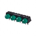 5500707004F - LED 5MM QUAD 5V GREEN PC MNT