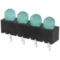 5501304004F - LED CBI 5MM GN DFF 2MA VERT QUAD