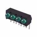 5360F5 - LED GREEN T-1 QUAD RT ANG PCB