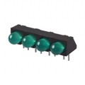 5640H5 - LED GREEN T1-3/4 QUAD RTANG PCB