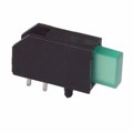 5636D5 - LED GREEN RECTANGLE RIGHT ANGLE