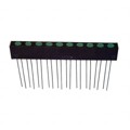 SSA-LXB102GD - LED ARRAY 3MM 10SEG FLAT TOP GRN
