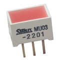 MU03-2201 - LED RECTANGLE 6X9 RED DIFF 3 PIN
