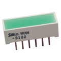 MU04-5102 - LED RECTANGLE 6X19 GRN DIFF 6PIN