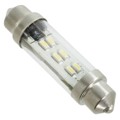 LE-0909-11CW - 6 LED FESTOON LAMP WHT