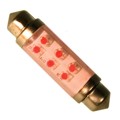 LE-0603-02R - LED GLASS FESTOON 12V 25MA RED