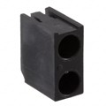 H-201C - LED HOLDER RA 3MM 2LD NYL BK