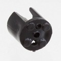 STD_180_BLK - LED HOLDER TRI-LEAD BLACK