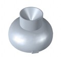 10267 - LENS CLEAR ELLIPTICAL/OVAL ADH