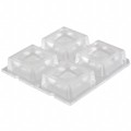 C12361_HB-2X2-W - LENS CLEAR 43-57DEG ADHESIV SCRW