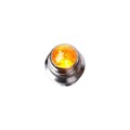 P-PL-JEWEL-AMBER - 1/2 FACETED JEWEL  AMBER