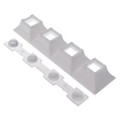 CN17427_DAISY-4X1-W-WHT-MATT - ASSEMBLYRECTANG4 POS40.0MM (D)20