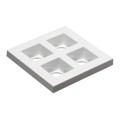 C14960_FLORENTINA-2X2-SHD-WHT - LIGHT SHIELD WHITE SCREW