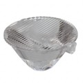 10395 - LENS CLR ELLIPTICAL/OVAL SNAP IN