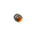 0810133203 - LENS AMBER PANEL MOUNT THREADED