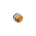 0810433303 - LENS AMBER PANEL MOUNT THREADED