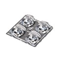 C16464_STRADA-2X2-T4-B-PC - LENSSQUARE4 POS50X50MM (D)9,02MM