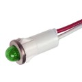 1091M5-125VAC - LED IND LIGHT GREEN 125V SNAPFIT