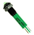 Q6P1BXXG12E - INDICATOR 12V 6MM PROMINENT GRN
