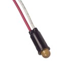 5102H3-5V - LED AMBER 1/4" HOLE 5V PANEL MNT