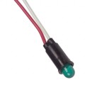 5102H5-12V - LED GREEN 1/4" HOLE 12V PAN MNT