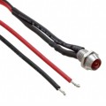 FL1M-6CW-2-R12V - LED RED 6MM NUT 12VDC STK