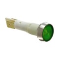 FL1P-10NJ-4-G110V - LED GRN 10MM NUT 110VAC/DC STK