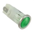 1092QD5-28V - LED PMI, GREEN, SEMI-DOME, 28V 3