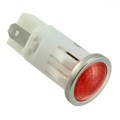 1092QD1-28V - LED PMI, RED, SEMI-DOME, 28V, 3/