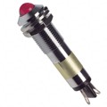 6091112130F - LED PNL MT 9MM 12V CHROME RED