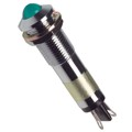 6091212140F - LED PNL MT 9MM 24V CHROME GREEN