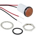 PML50YFVW - LED YELLOW ROUND PANEL MOUNT