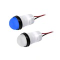 PML50SBFVW - .688" DIA (17.5MM) BLUE LED PANE