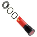 Q14F1BXXHR02E - 14MM FLSH BLK CHRM HYPR RED 2VDC