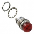 5563505304F - LED PNL MT 1" 125VAC WT DOME RED