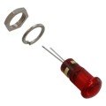 6081131110F - LED PNL IND 8MM RED LOCKWASH/NUT