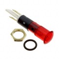 FL1P-8NJ-1-R12V - LED RED 8MM NUT 12VAC/DC STK