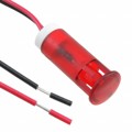 QS103XXR12 - INDICATOR 10MM FIXED RD 12V WIRE