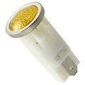 1092QD3-12V - LED PMI, AMBER, SEMI-DOME, 12V 3