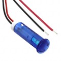 QS83XXB12 - INDICATOR 8MM FIXED BLU 12V WIRE