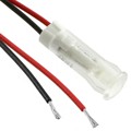 QS63XXW12 - INDICATOR 6MM FIXED WHT 12V WIRE