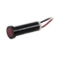44W-NKR12H-CRO - PMI .250" LED 12V WIRE CLEAR RED