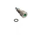 6201204304F - 8MM FLT PMI GRN 24 VDC W/TERMS