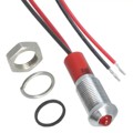 Q6P3CXXR12 - INDICATOR 12V 6MM PROMINENT RED
