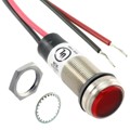 6561104303F - LED 1/2" FLAT RED 24VDC LEAD