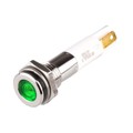 H08F-20G - HIGH LED 8MM FLAT 220V GREEN