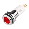 S12F-12R - HIGH LED 12MM FLAT 12V RED IP67