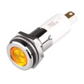 H12F-20Y - HIGH LED 12MM FLAT 220V YELLOW