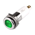 S12F-24G - HIGH LED 12MM FLAT 24V GRN IP67